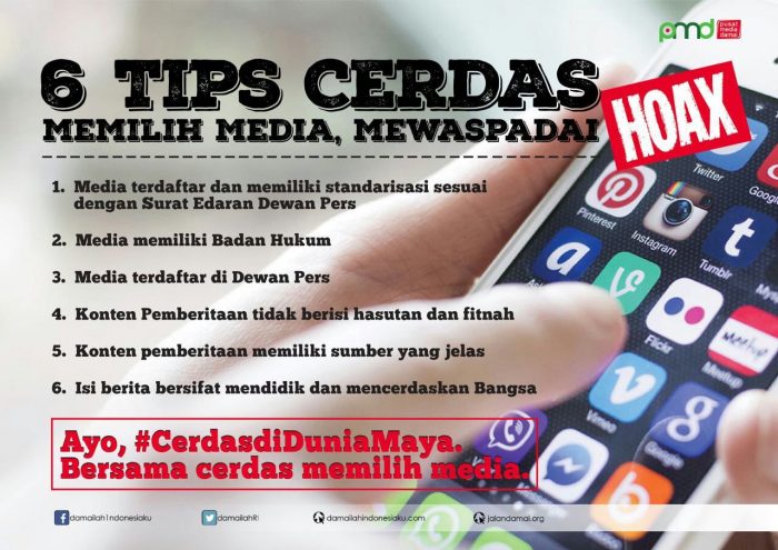 Read more about the article Tips Cerdas Mewaspadai HOAX