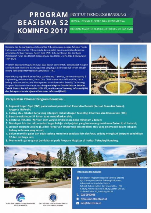Read more about the article Program Beasiswa S2 Kominfo 2017