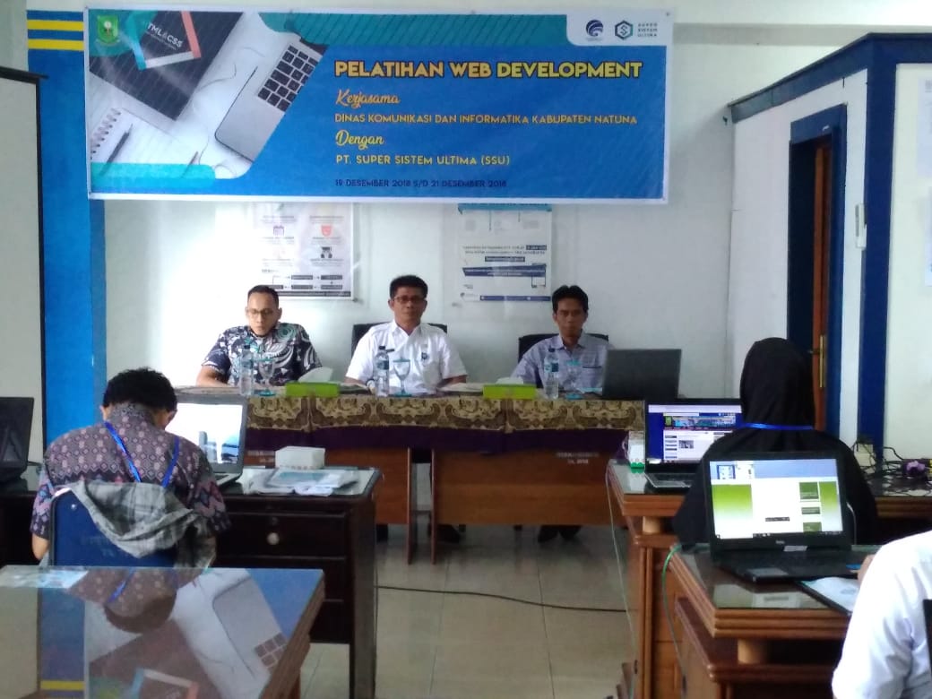 You are currently viewing Tingkatkan SDM Pengelola Web, Diskominfo Natuna dan PT. SSU Gelar Pelatihan Web Development