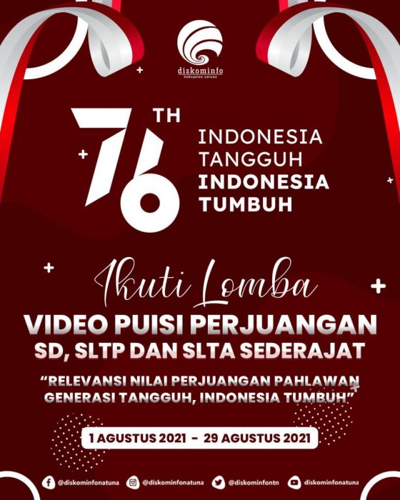 Read more about the article Diskominfo Natuna Gelar Lomba Video Puisi Perjuangan.