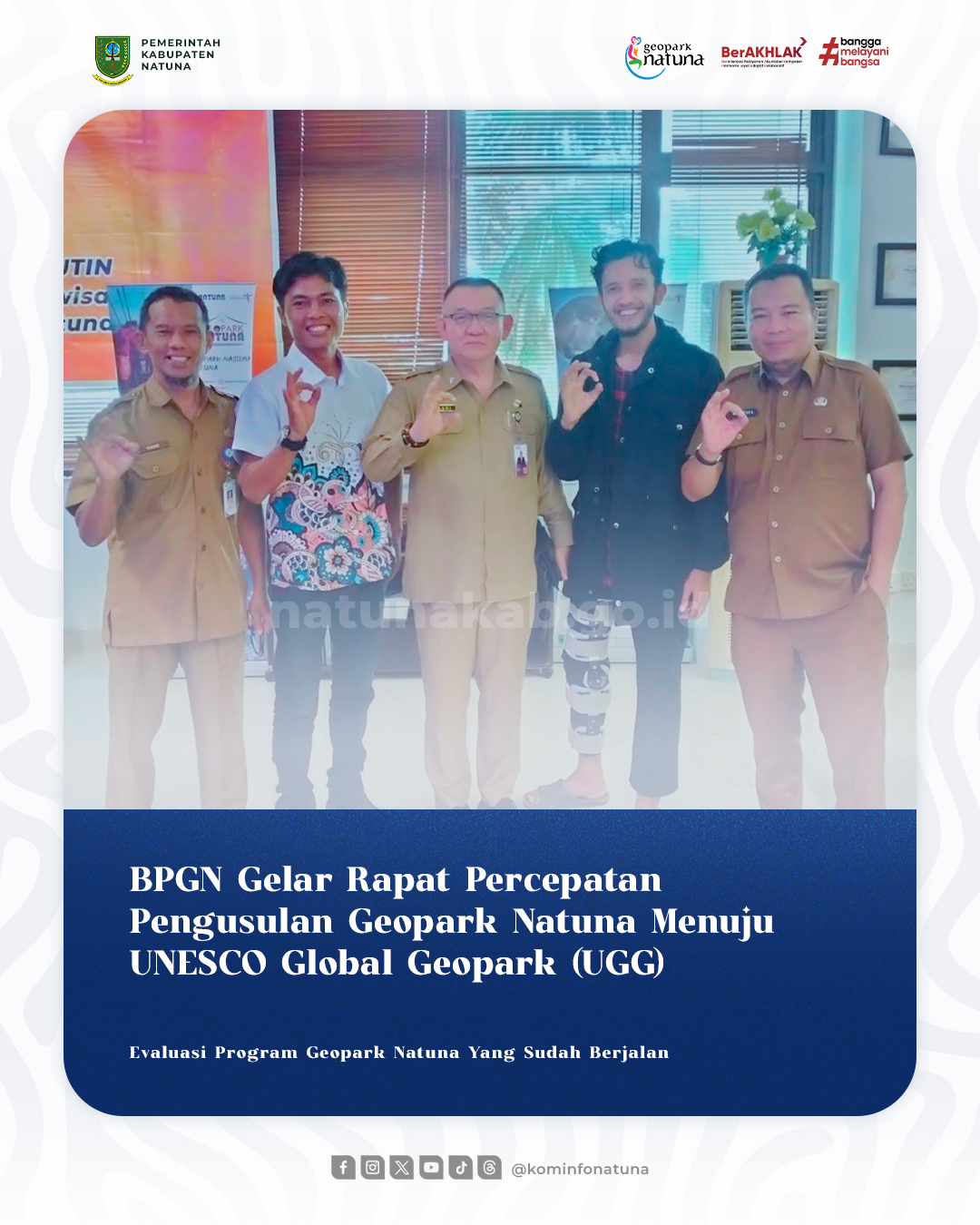 You are currently viewing BPGN Gelar Rapat Percepatan Pengusulan Geopark Natuna Menuju UNESCO Global Geopark (UGG)