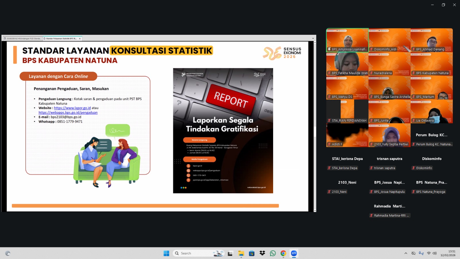 You are currently viewing Diskominfo Natuna Ikuti FGD Standar Pelayanan Statistik Terpadu Bersama BPS