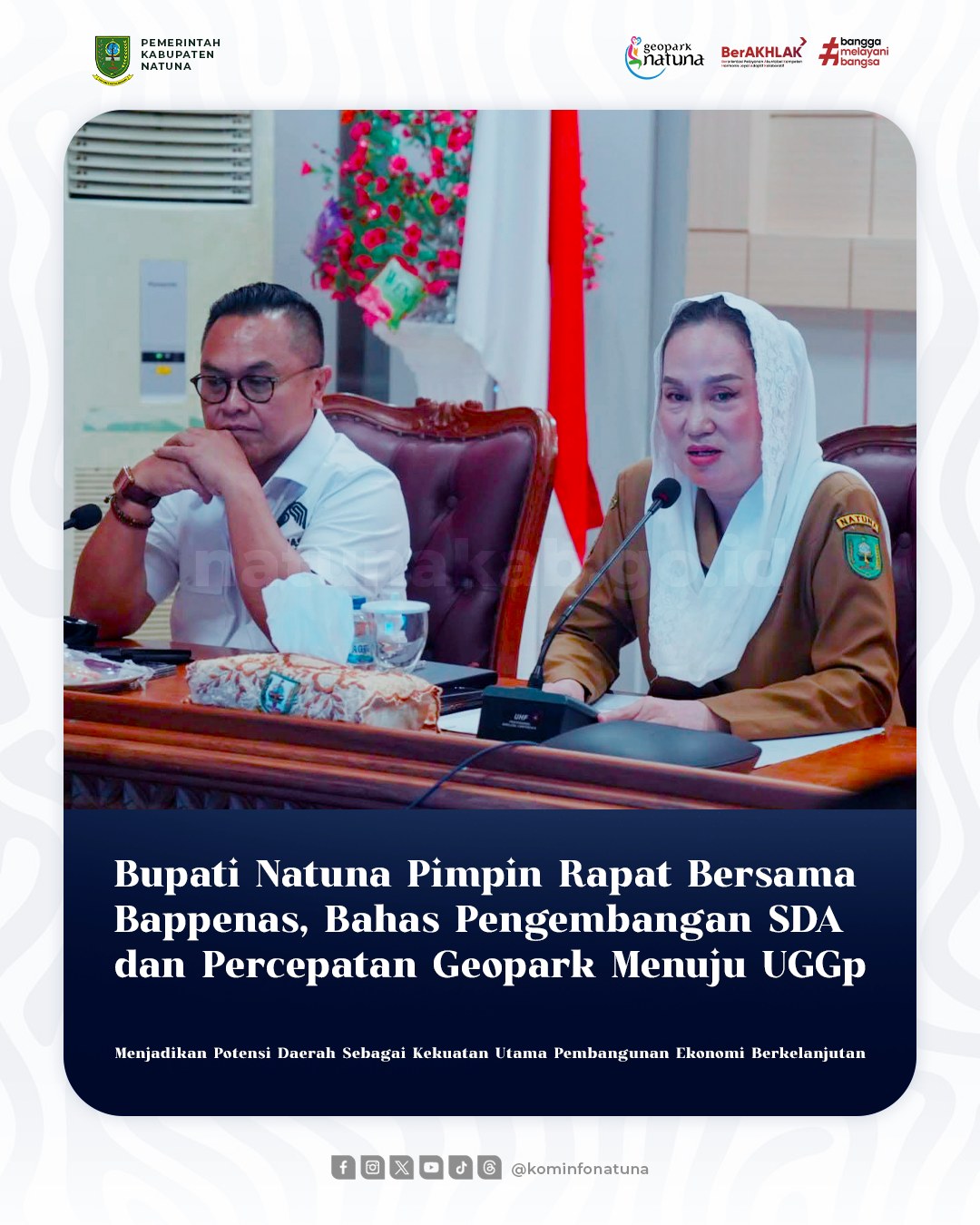 You are currently viewing Bupati Natuna Pimpin Rapat Bersama Bappenas, Bahas Pengembangan SDA dan Percepatan Geopark Menuju UGGp
